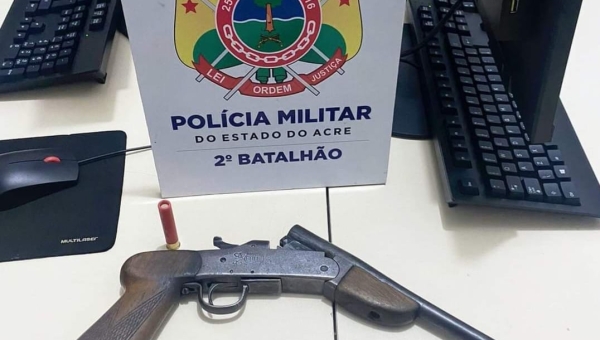 Homem que alegou prestar socorro a tia é preso por porte ilegal de arma de fogo